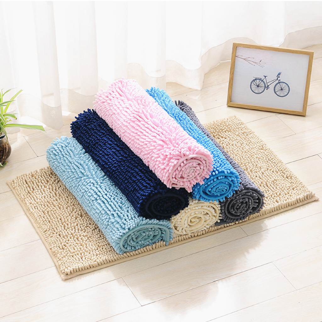 Kit Tapete de Banheiro 40x60 Antiderrapante Microfibra Cores