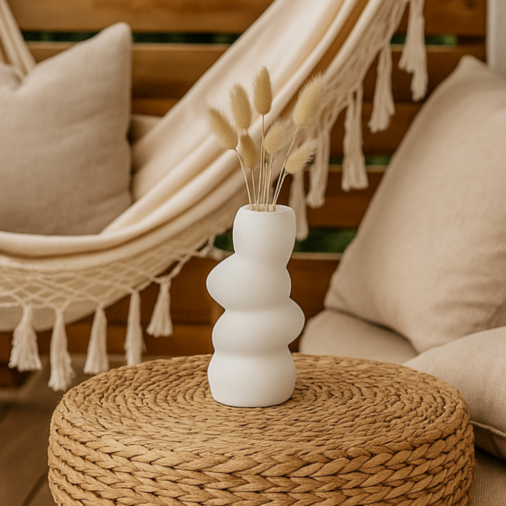 Vaso Decorativo Boho Minimalista Abstrato Decoração Moderno Chic Pequeno Quarto Mesa Escultura