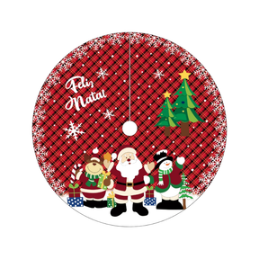 Saia Tapete Base Árvore De Natal Decoração Papai Noel Enfeite Natalino Luxo LuvinCo