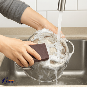 Kit 12 Esponja Magica Limpeza Pesada Tira Manchas Ferrugem Riscos