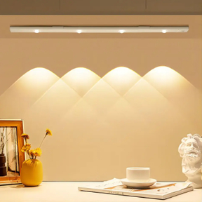 Luzes De Armário LED Ultra-Finas Sem Fio Magnéticas Multi-Funcionais Ajustáveis De 3 Cores Sensor Lâmpada -F9