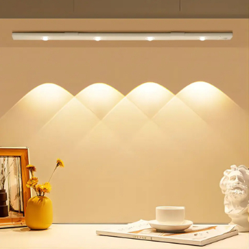 Luzes De Armário LED Ultra-Finas Sem Fio Magnéticas Multi-Funcionais Ajustáveis De 3 Cores Sensor Lâmpada -F9