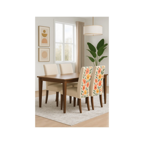 Capas de Cadeira Natalinas Elásticas – Papai Noel Feliz Natal