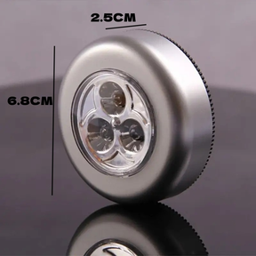 5 Unidade Leds Lâmpada Adesiva Sem Fio Touch De Pilha De Segurança Portátil Para Armário Casa