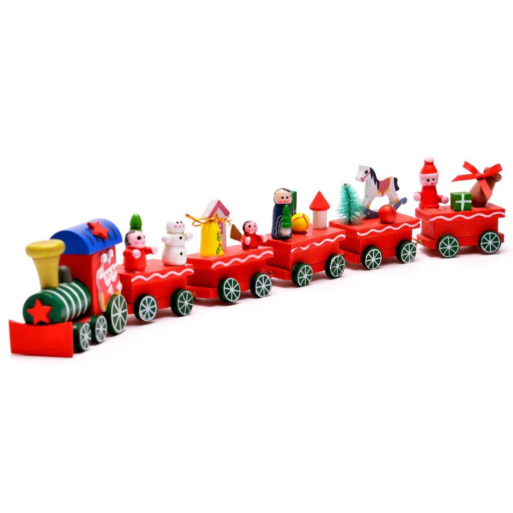 Enfeite de Natal Trenzinho De Madeira Decorativo