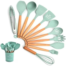KIT 12 Peças de Utensílios Para Cozinha em Silicone