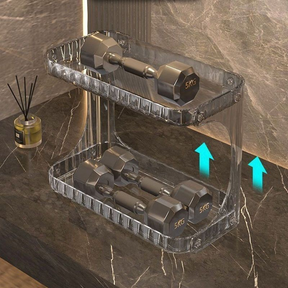 Prateleira Organizador Diamante Acrílico Porta Maquiagem Suporte Multiuso De Mesa