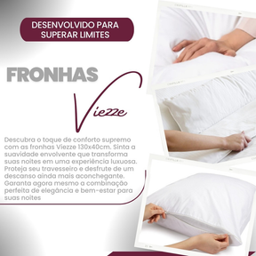 Kit 02 Fronha Travesseiro De Corpo/ Xuxão C/ Zipper 130x40cm