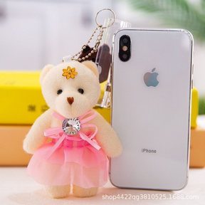 Kit 12 Mini Ursinhos de Pelúcia Urso com saia Durável/Boneca Bonita