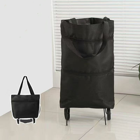 bolsa de compras dobrável com rodas para feira