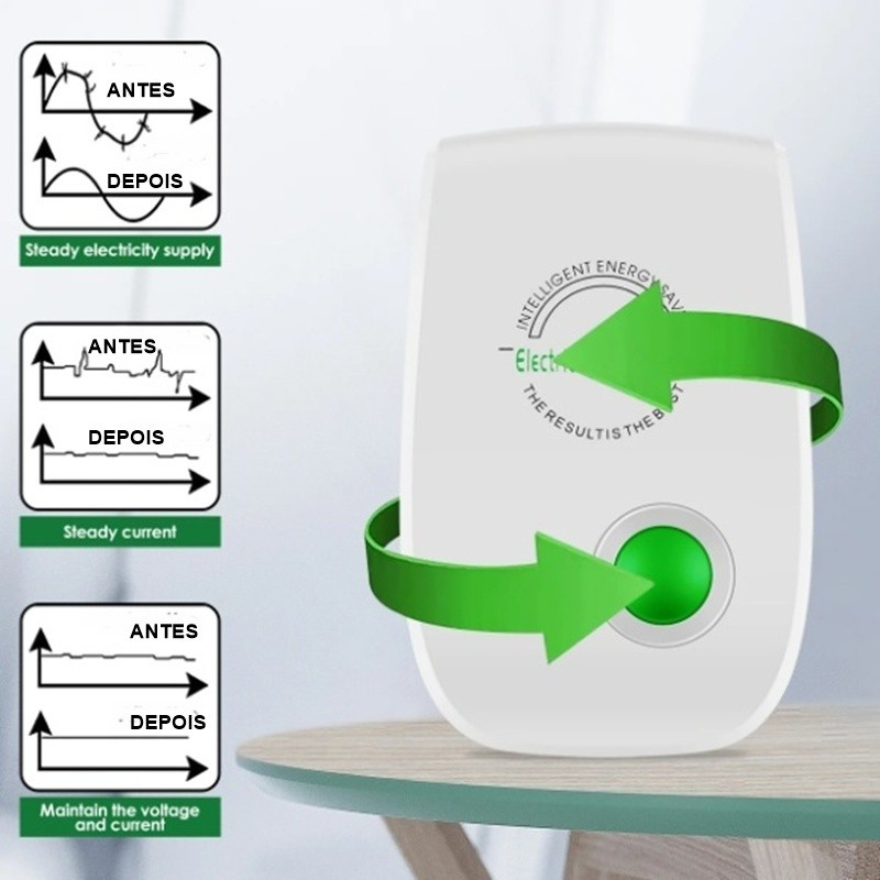 Dispositivo que economiza energia eletrica BIVOLT Electricity Saving Box