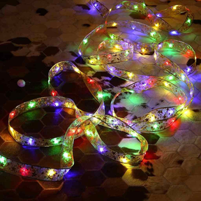 5M Fita De Natal Luzes Decoração Árvore Laços De Com LED Para Presente Branco Arame De Cobre