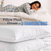 Kit Pillow PlushDream  2 Travesseiros Confort Pluma Grátis
